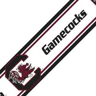 South Carolina Gamecocks Self Stick Wall Border Contemporary Wallpaper