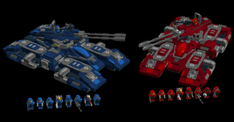 Lego Halo Red Vs Blue Grizzly Tanks By Aryck The One