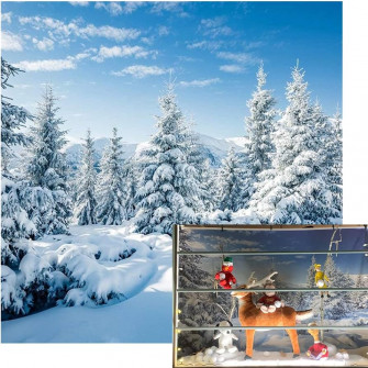 Amazon Csfoto Winter Scene Photo Backdrop