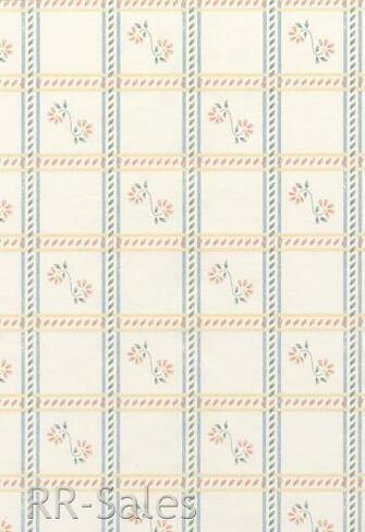 Country Kitchen Flower Stripe Floral Checkered Check Double Roll Bolt