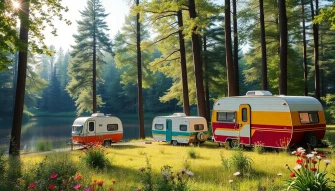 Wallpaper Vintage Campers