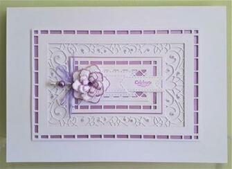 Sue Wilson Australian Background Die Celebrate Card Docrafts