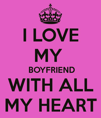 Love My Boyfriend With All Heart Keep Calm And Carry On Image