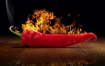Wallpaper Reflection Fire Pepper Chili Image For