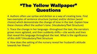 The Yellow Wallpaper Questions Ppt