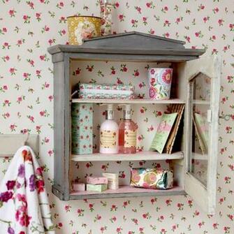 Country Chic Bathroom Cabinet Shelving Ideas Of The