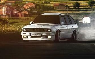 Bmw E30 Drift Series White Estate HD Wallpaper
