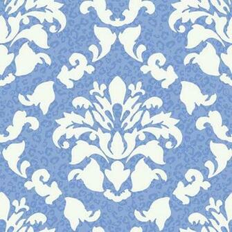 Girl Power Pale Blue And White Damask With Skins Wallpaper York