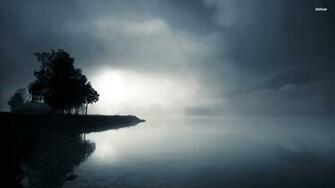 Foggy Lake Wallpaper Nature