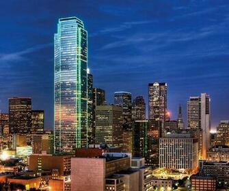Miami Skyline At Night Wallpaper