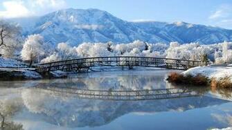Winter Season Bridges HD Wallpaper IwallHD