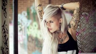 Blonde Girl Tattoos 4k HD Desktop Wallpaper For Ultra Tv