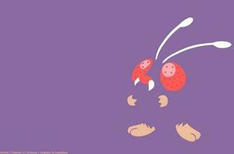 Minimal Pokemon Generation I Venonat HD Wallpaper