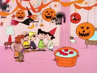 Peanuts Halloween Party Wallpaper Coloring S
