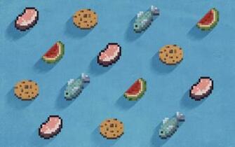 Food Background Pattern Minecraft By