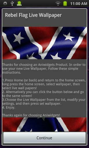 Flag Live Wallpaper For Android Rebel