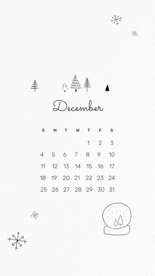 Cute December Calendar Monthly Premium Photo Rawpixel