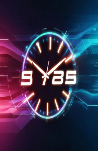Digital Clock Wallpaper