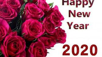 Happy New Year Red Roses Wallpaper HD High Quality