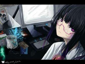 Home Gallery Anime Girls Wallpaper Computer Nerd