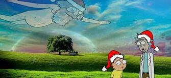 Looks Like We Re On A Buuurrp Christmas Wallpaper Morty