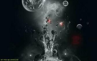 3d Art Black Wallpaper