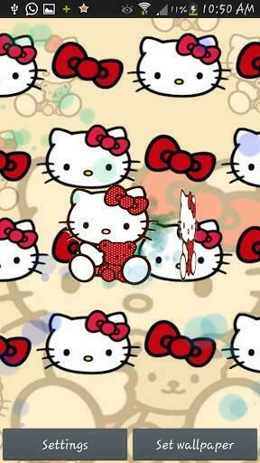 Bigger Hello Kitty 3d Live Wallpaper For Android Screenshot