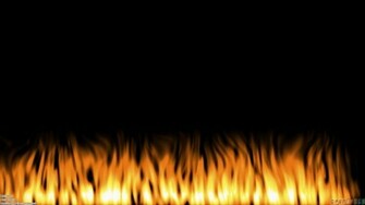 Flames On The Black Background Wallpaper Open Walls