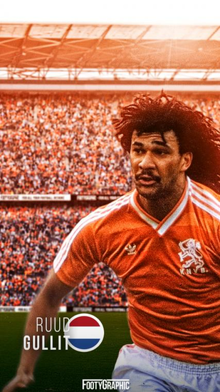 Ruud Gullit Lockscreen Footygraphic