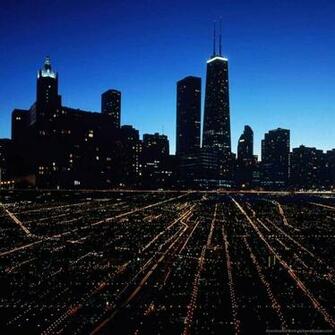 Big City At Night Photo Suburbian For