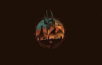 Wallpaper Minimalism Figure The Lord Of Rings Art