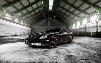 Mercedes Benz Slr Mclaren Black Wallpaper Car Background