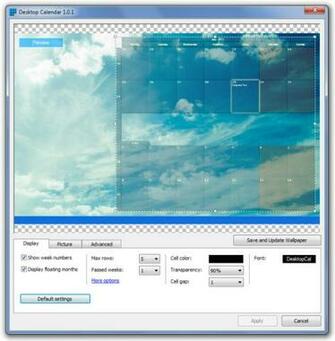 Create Events Schedule Tasks Change Wallpaper Desktopcal Calendar