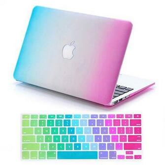 Dealgadgets Rubberized Surface Crystal Hard Shell Case For Macbook Pro