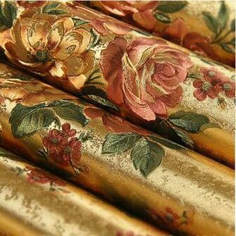 Golden Wallpaper Modern 3d Embossed Gold Foil Living Room
