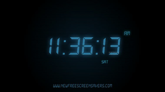 Digital Clock Wallpaper