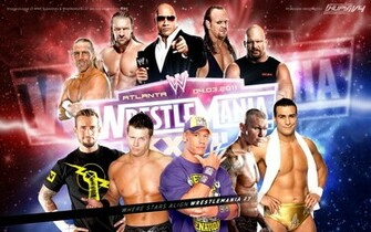 Wwe Superstars Wrestlemania27 Wallpaper Tapety Na Pulpit