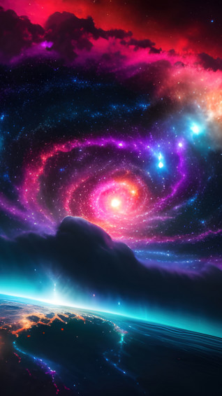 Outer Space Colorful Galaxy 4k Wallpaper