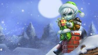Christmas Elf Gift Tristana League Of Legends Lol Champion HD