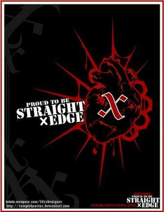 Proud To Be Straight Edge By Xemptyheartsx