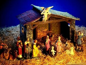 Wallpaper Background Christmas Nativity Desktop