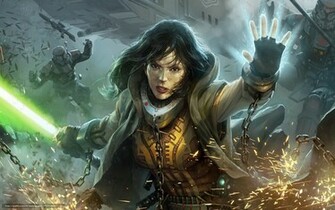 Wallpaper Star Wars Jedi Girl Desktop In The
