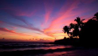 Palm Tree Sunset Wallpaper