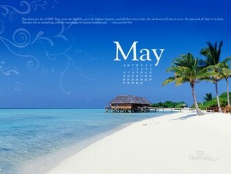 May Neh Desktop Calendar Monthly Calendars Wallpaper