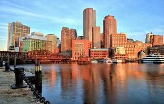 Wallpaper Bridge Building Bay Port Promenade Boston