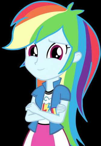 Human Rainbow Dash Vector By Cool77778