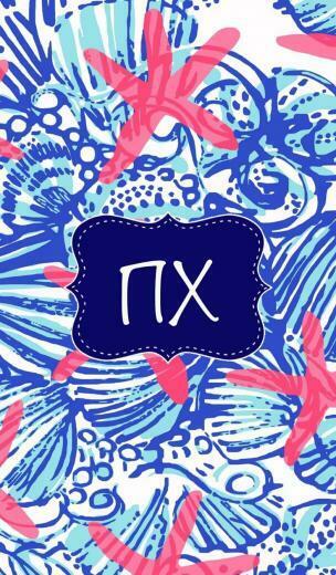 Pi Chi Monogram Background Delta Zeta