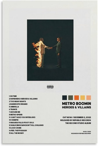 Amazon Shilan Heroes Villains Metro Boomin Album Cover