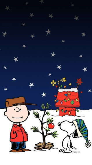 Snoopy Christmas Holiday iPhone 5s Wallpaper Merry