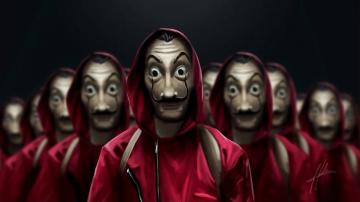 Money Heist Costume Dali Mask 4k Wallpaper